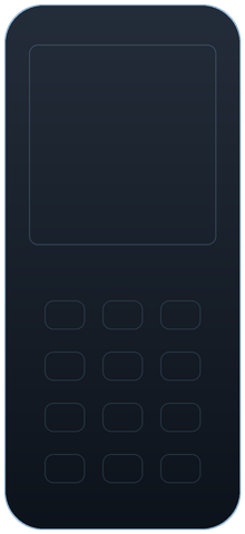 The outline of an upcoming Alcatel feature phone